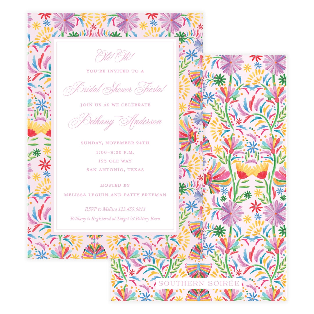 Olé Olé Fiesta Pink Invitation