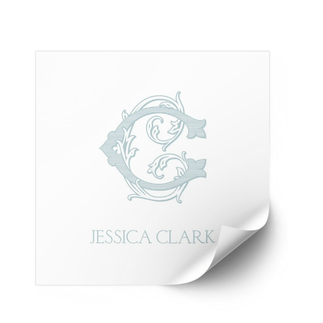 Vintage Vine Monogram Sticker