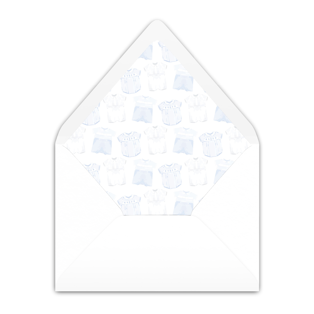 Heirloom Baby Blue Invitation