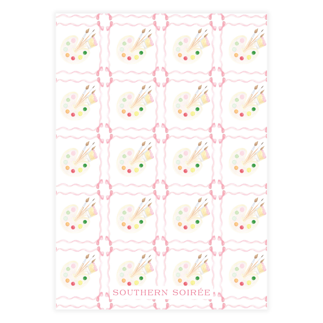 Dress for a Mess Art Party Birthday Invitation