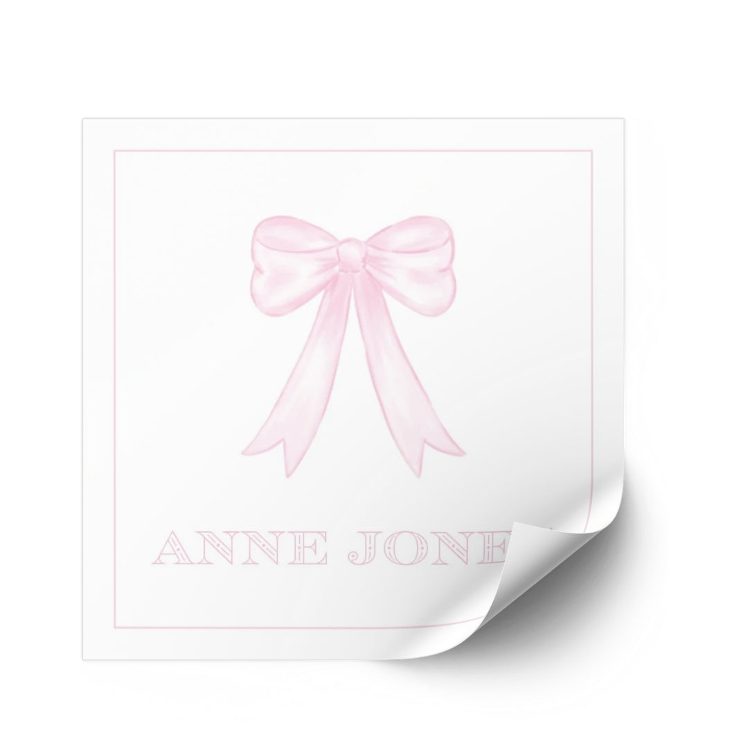 Pink Bow Sticker