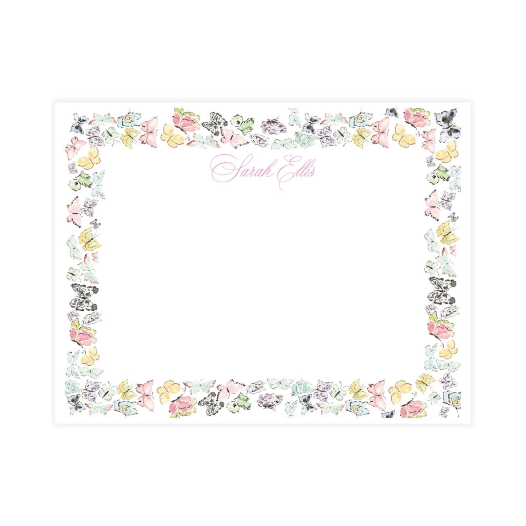 Butterfly Frame Notecard