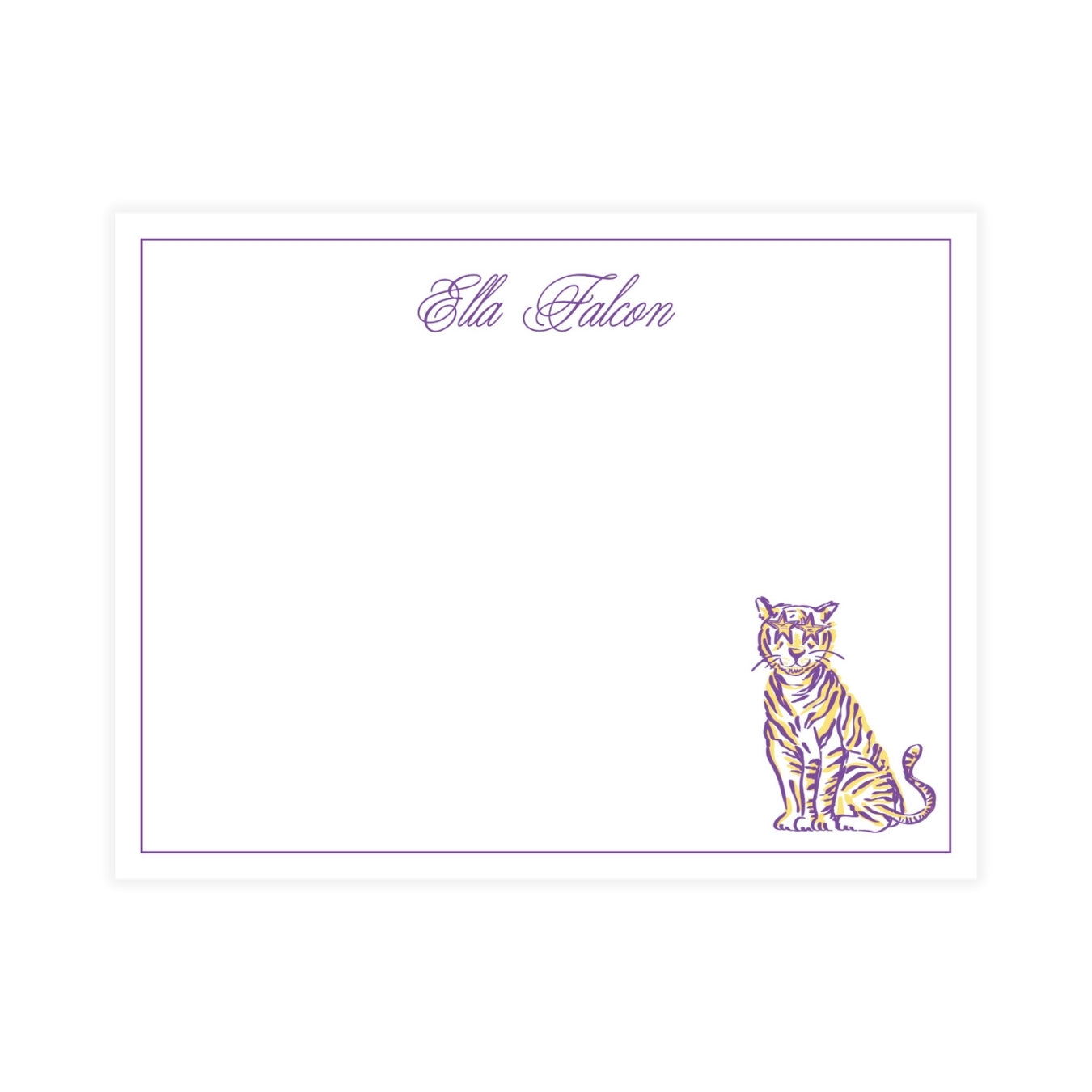 Tiger with Shades Notecard