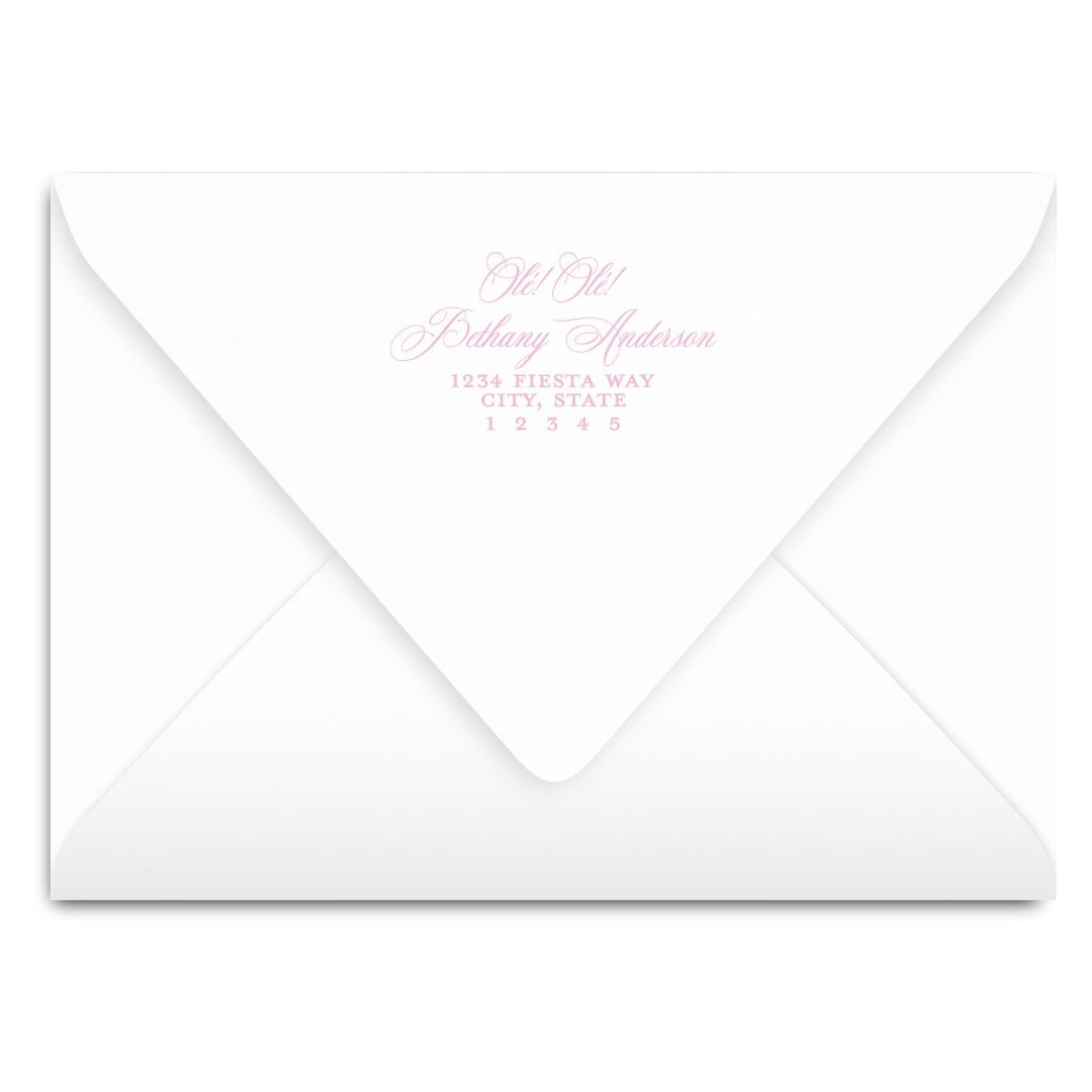 Olé Olé Fiesta Pink Invitation
