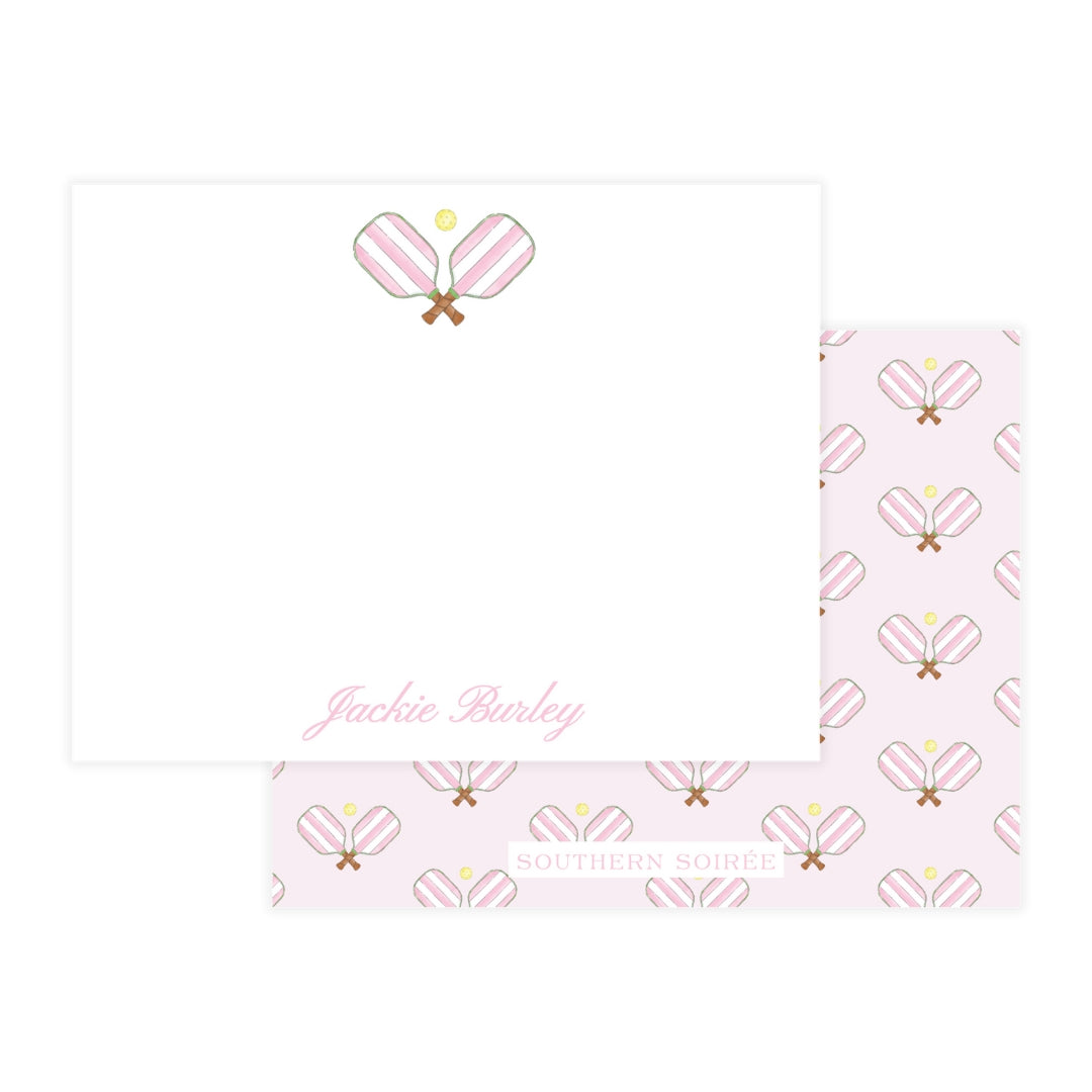 Pink Pickleball Notecard