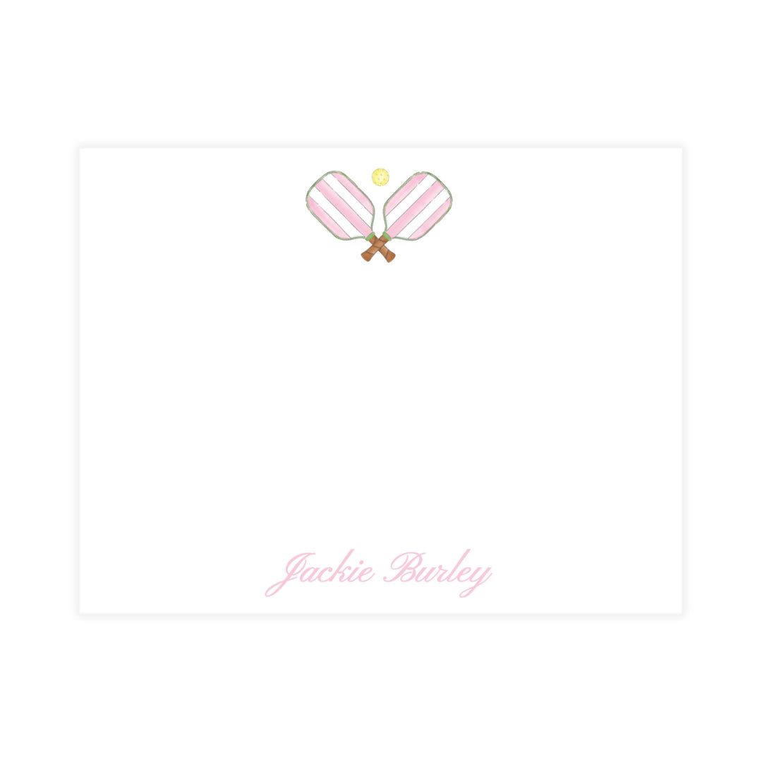 Pink Pickleball Notecard