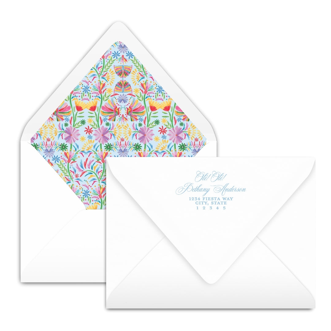 Olé Olé Fiesta Blue Invitation