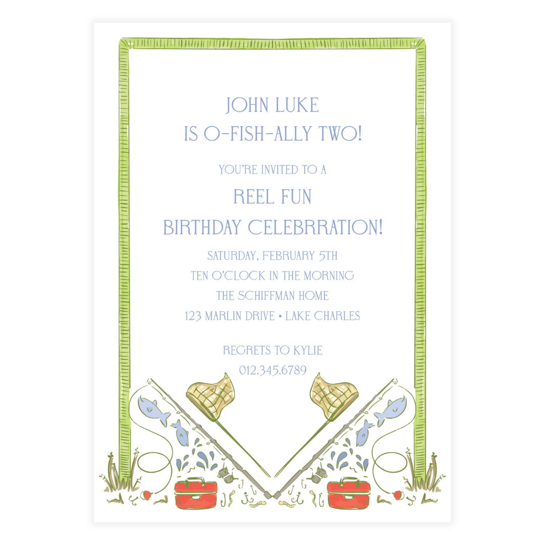 Gone Fishing Invitation