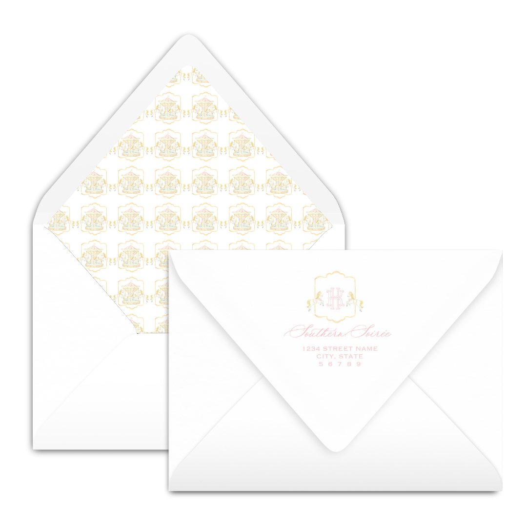 Carousel Scallop Invitation