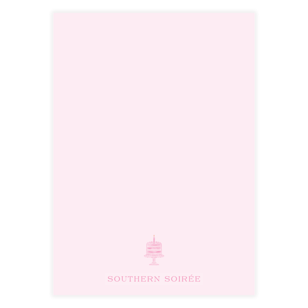 One Little Candle Pink Invitation