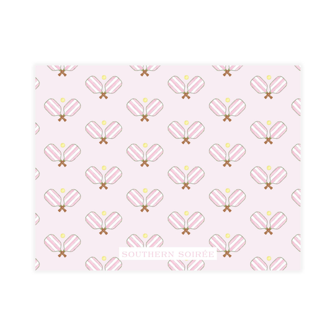 Pink Pickleball Notecard