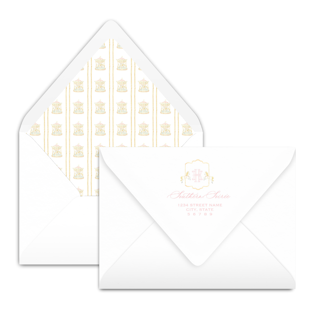 Carousel Scallop Invitation
