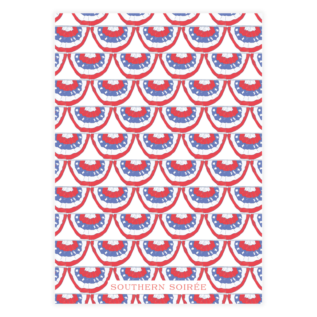 Patriotic Red, White and Blue Birthday Invitation