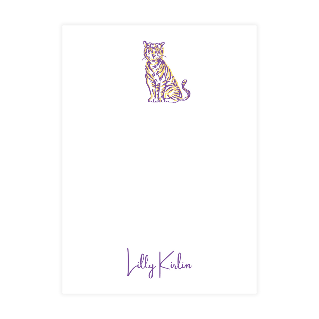 Tiger with Star Sunglasses Notepad