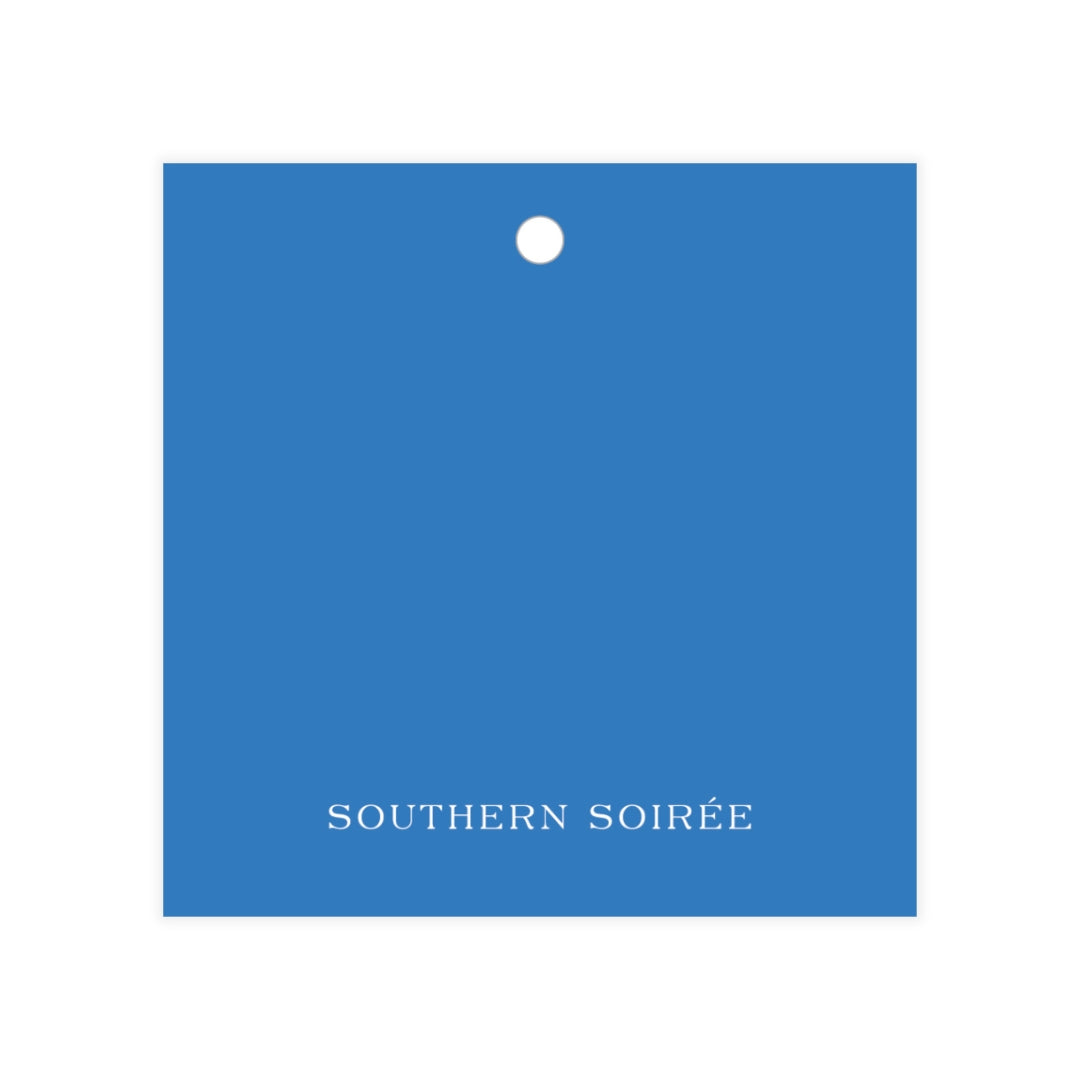 Engraved Stacked Monogram Gift Tag