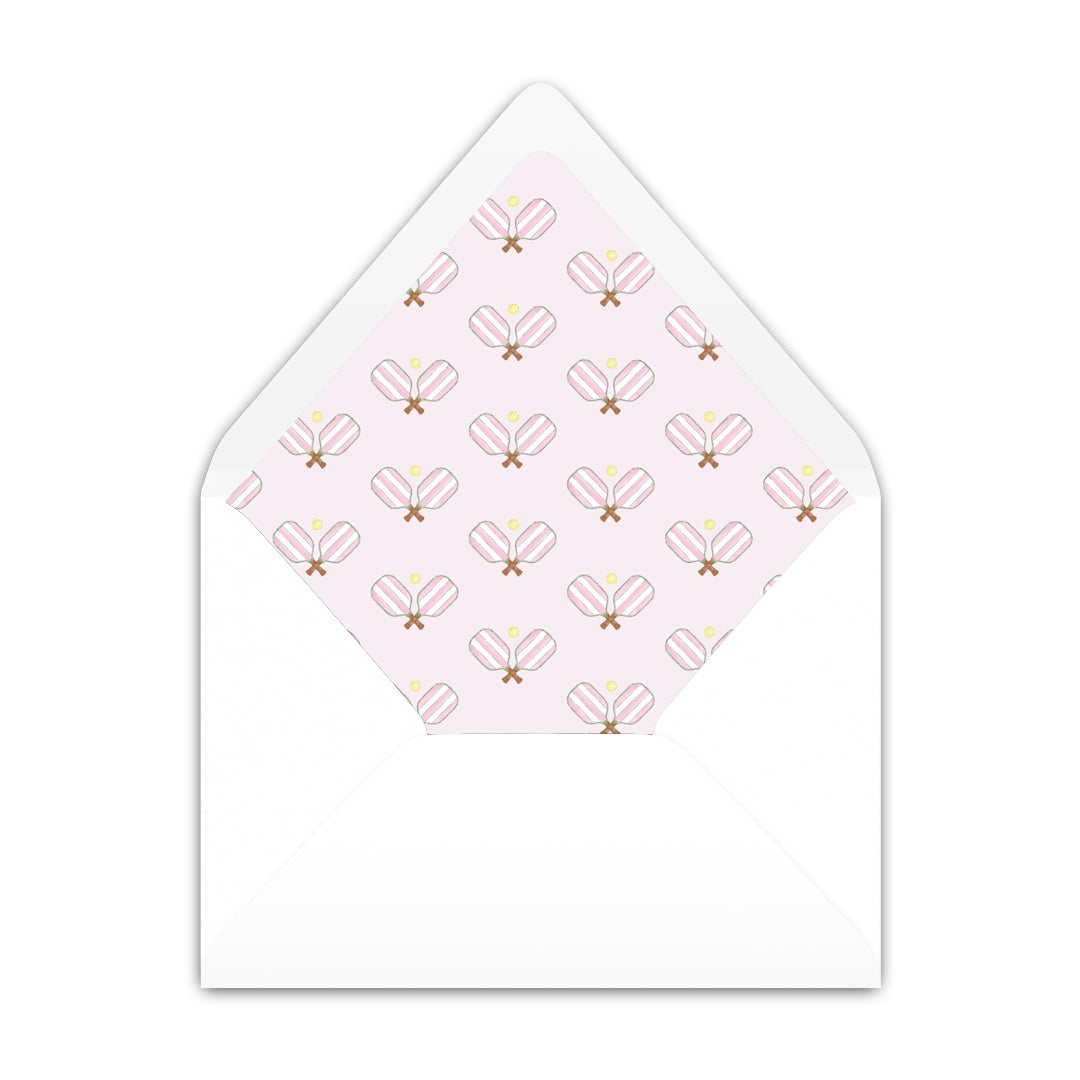 Pink Pickleball Notecard