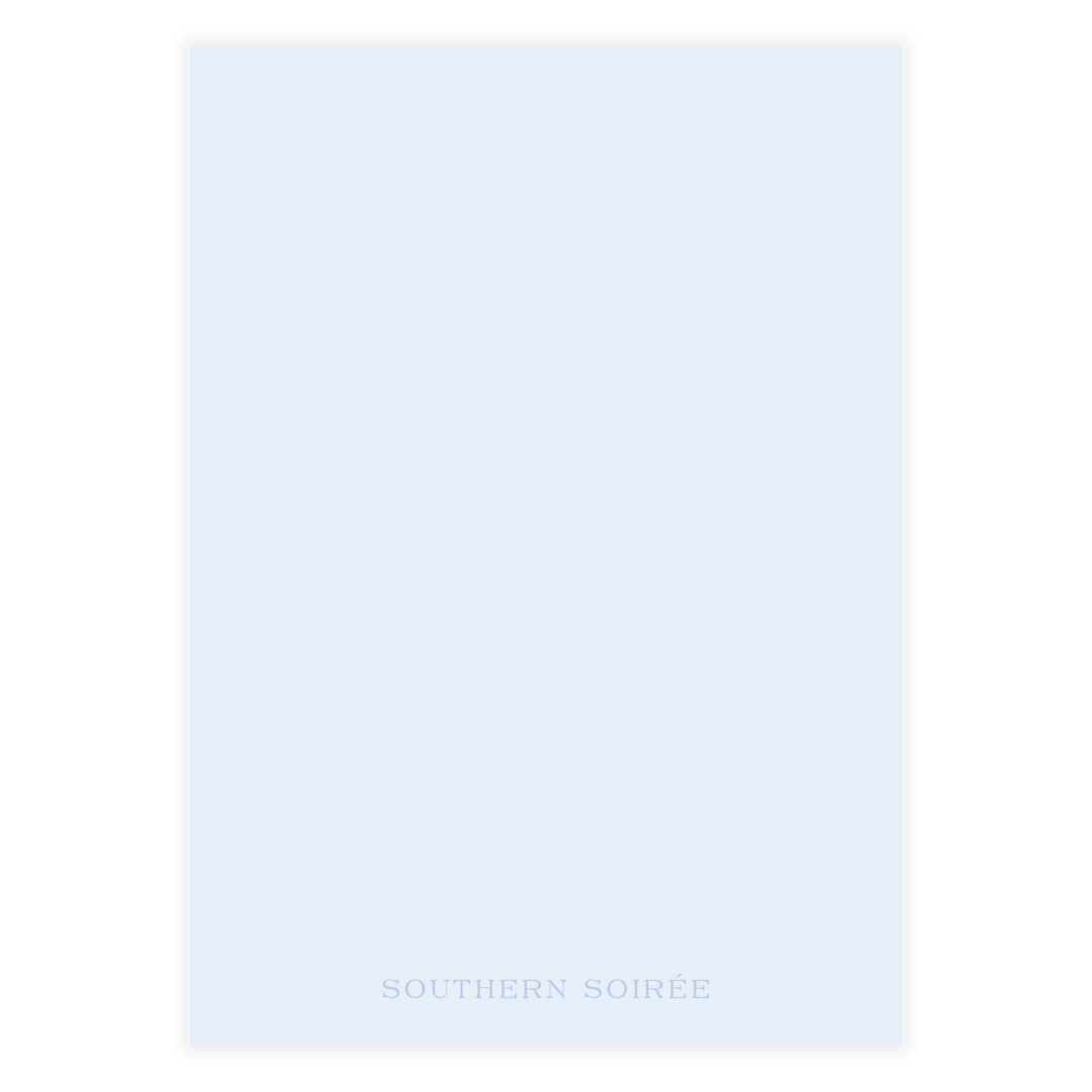 Spring has Sprung Blue Invitation