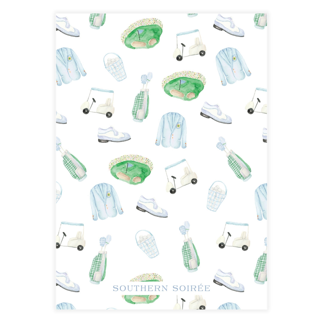 Masters Blue & Green Invitation