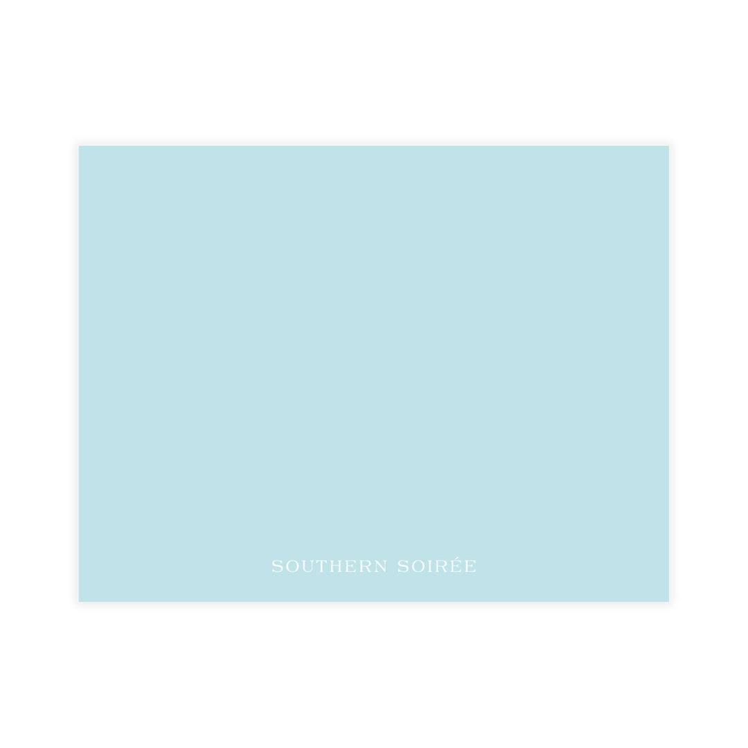 Chic Monogram Outlined Notecard