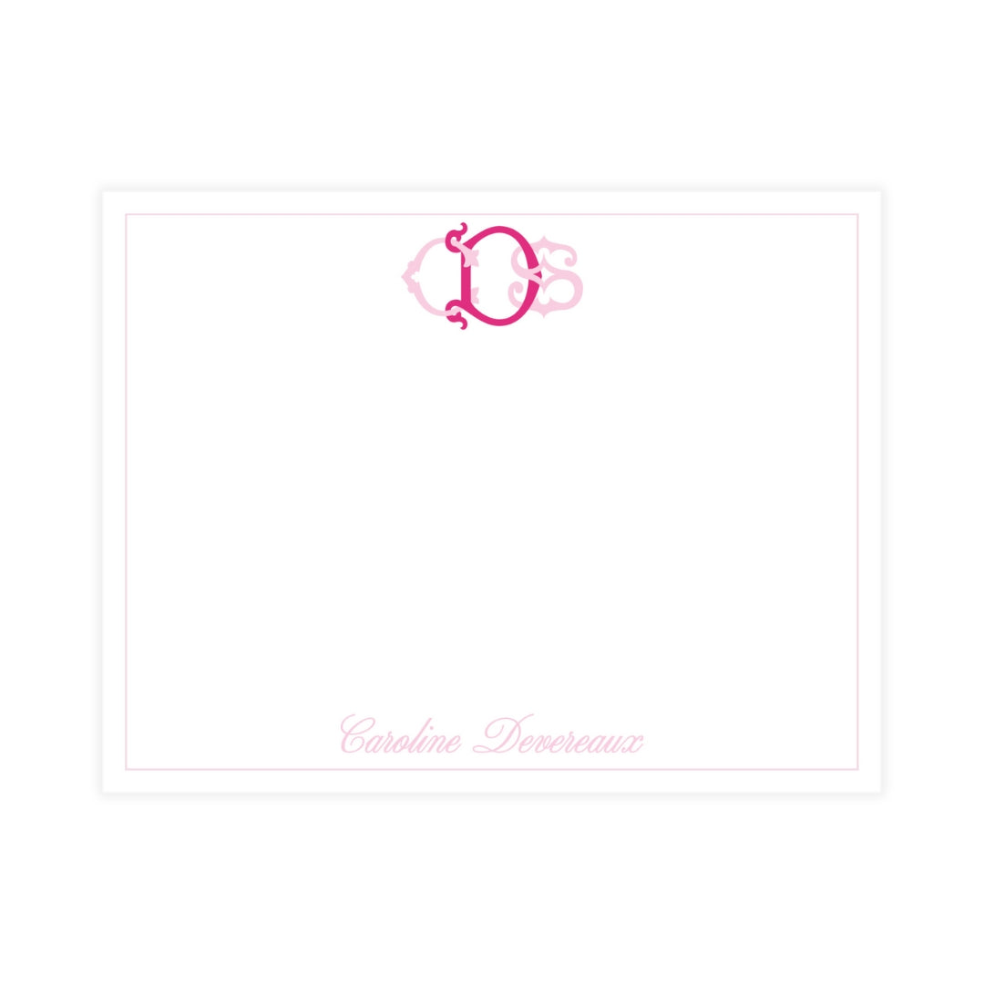 Antique Interlocked Monogram Notecard