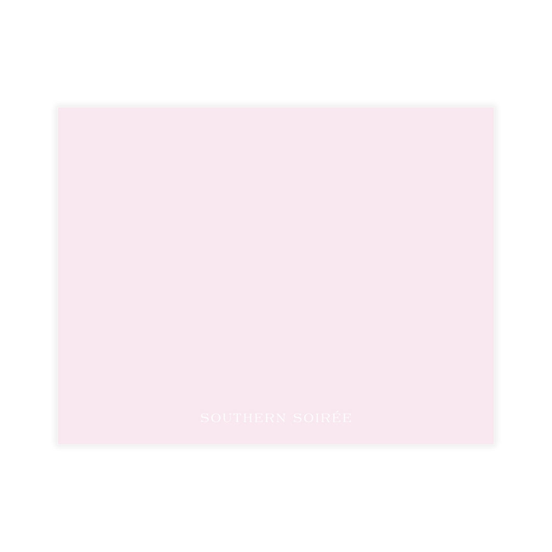 Pink Floral Bow Notecard