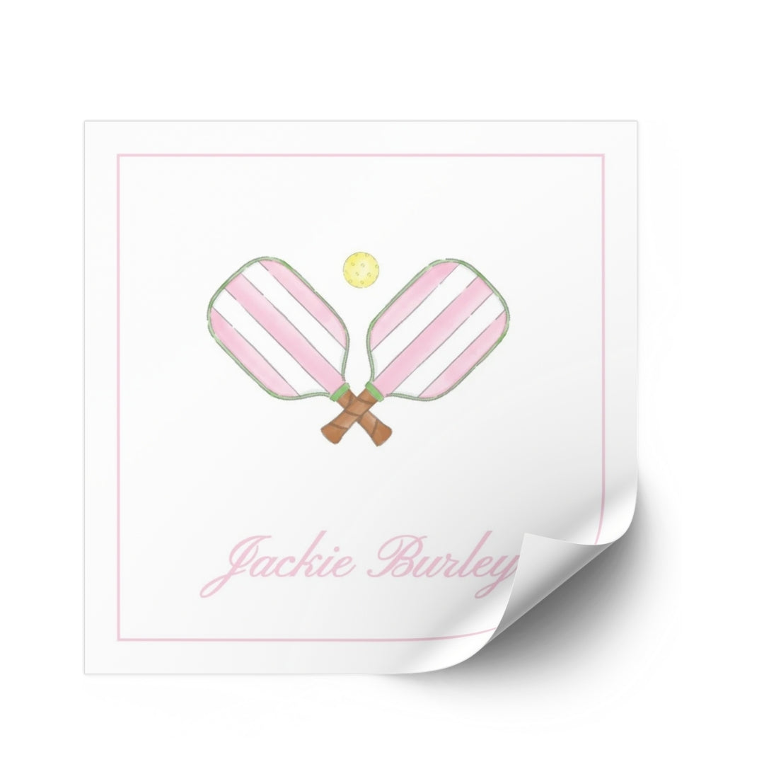 Pink Pickleball Sticker