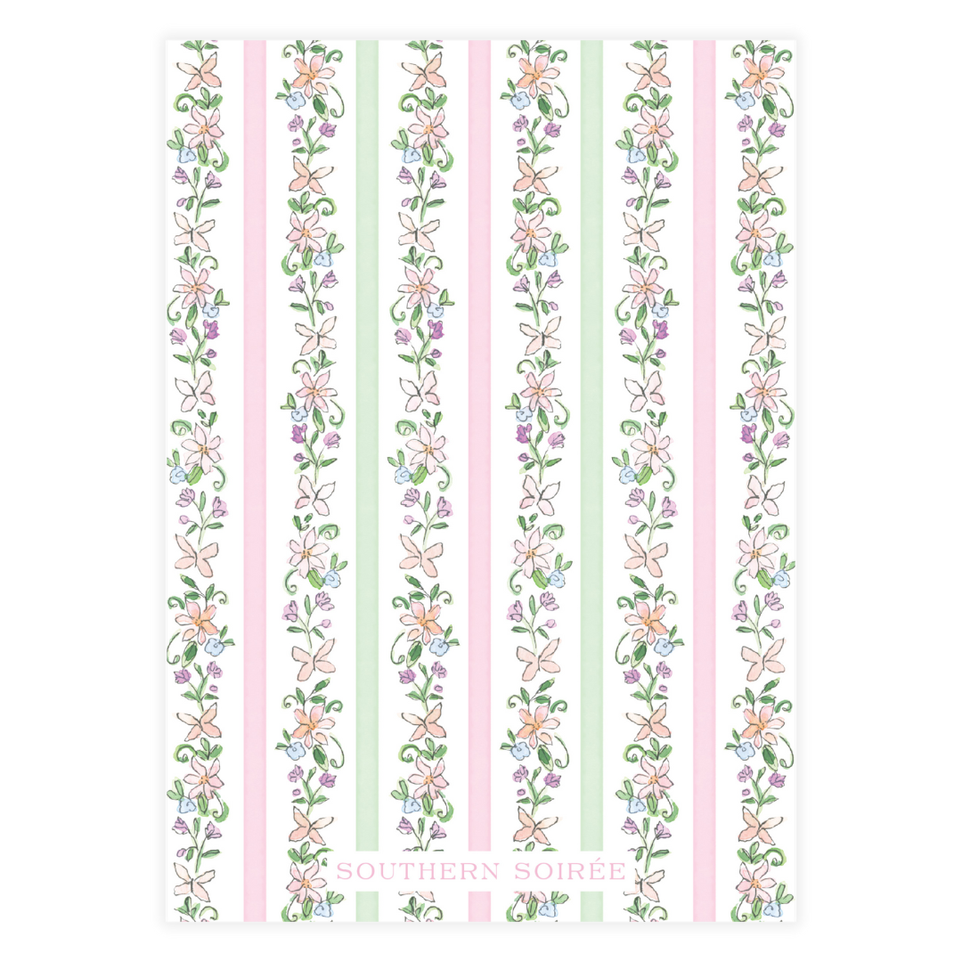Spring has Sprung Pink and Green Invitation