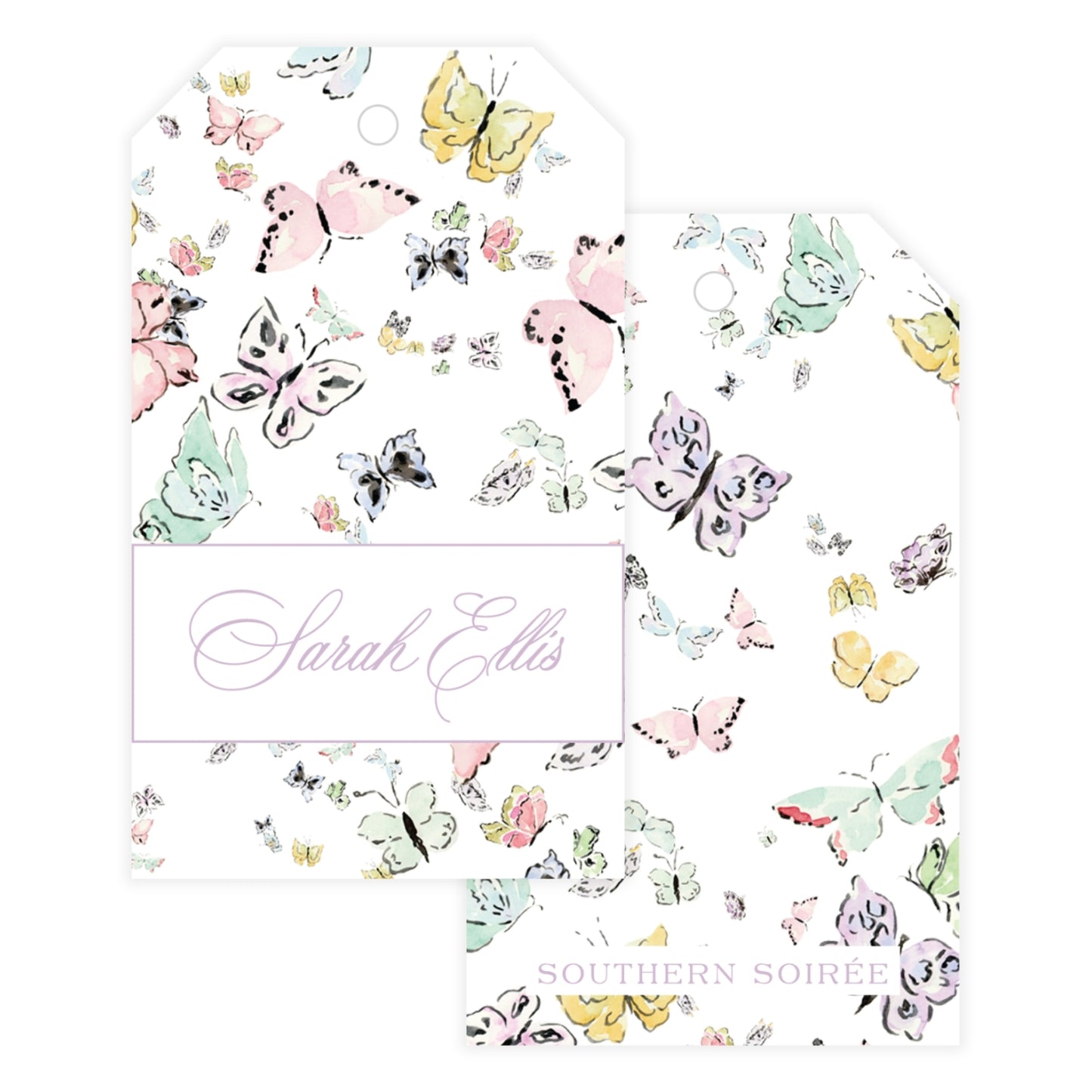 Butterfly Kisses Gift Tag