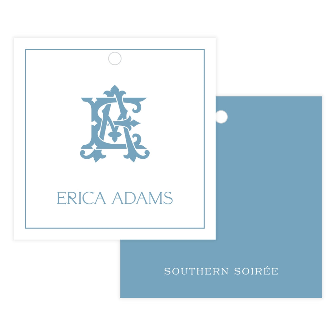 Chic Monogram Gift Tag