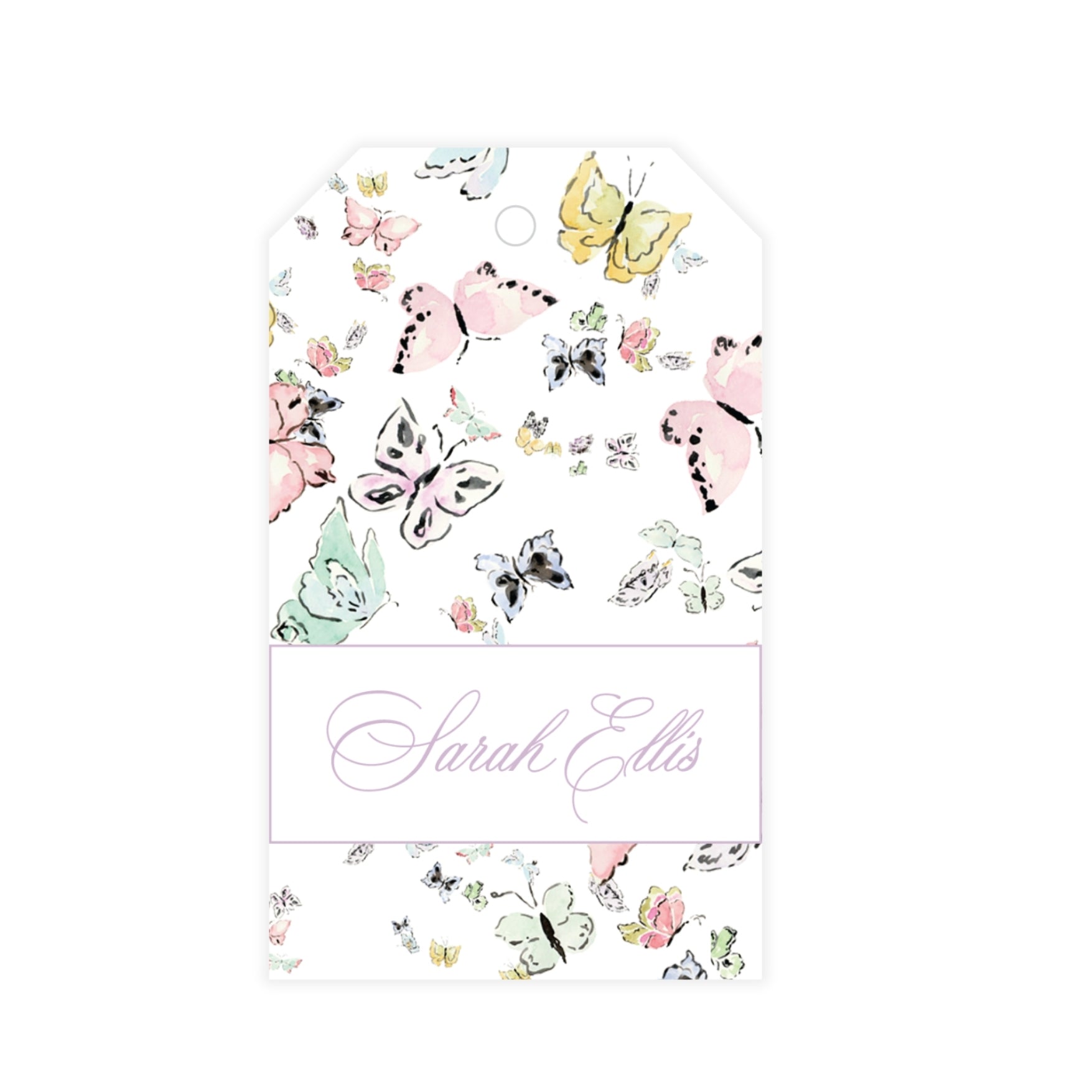 Butterfly Kisses Gift Tag