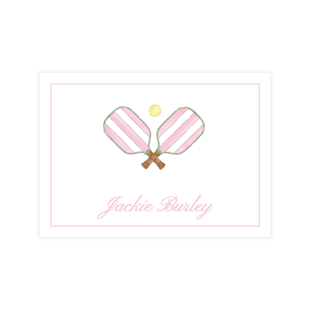Pink Pickleball Enclosure Card