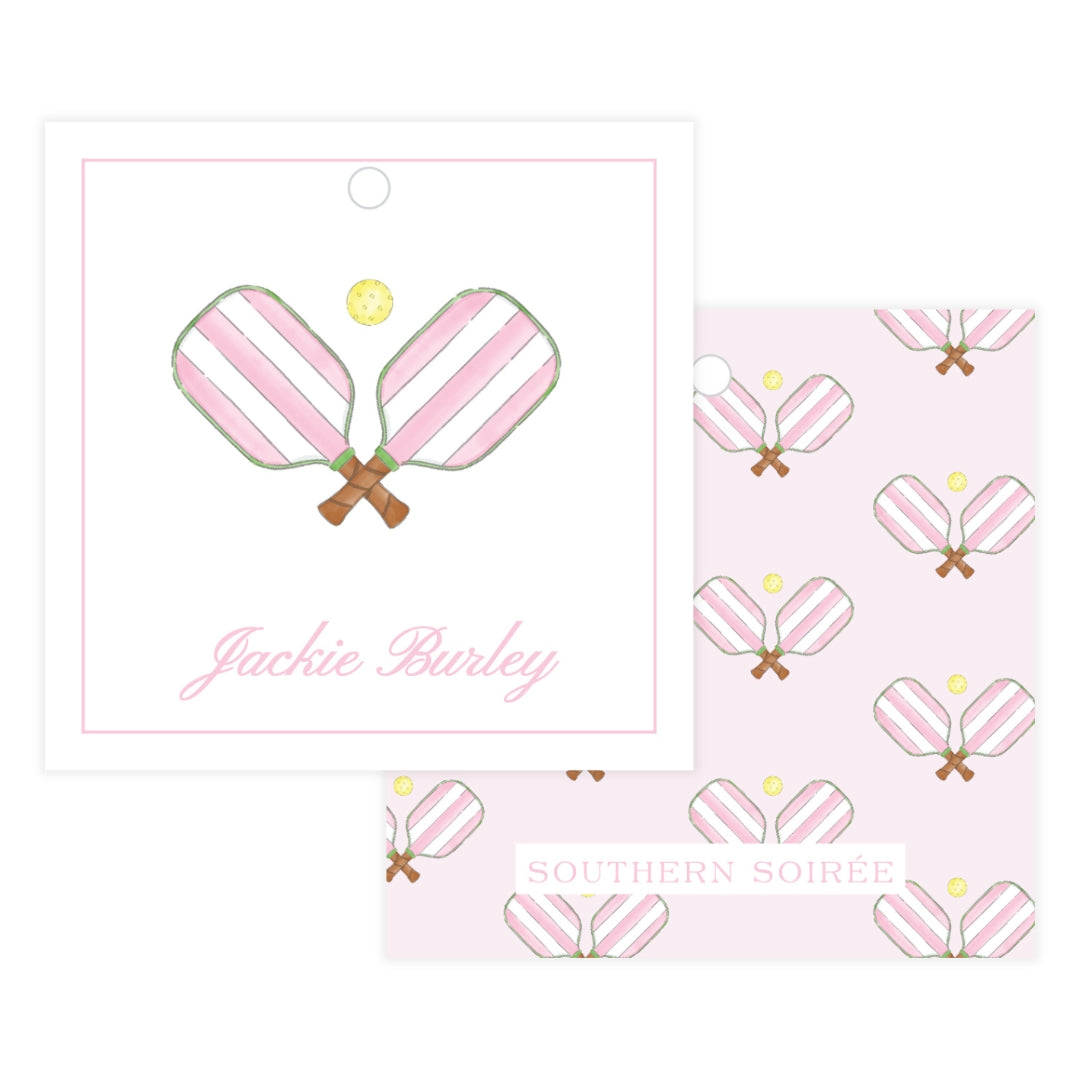 Pink Pickleball Gift Tag