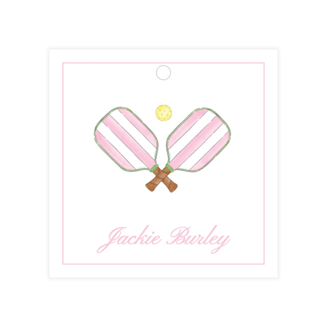 Pink Pickleball Gift Tag