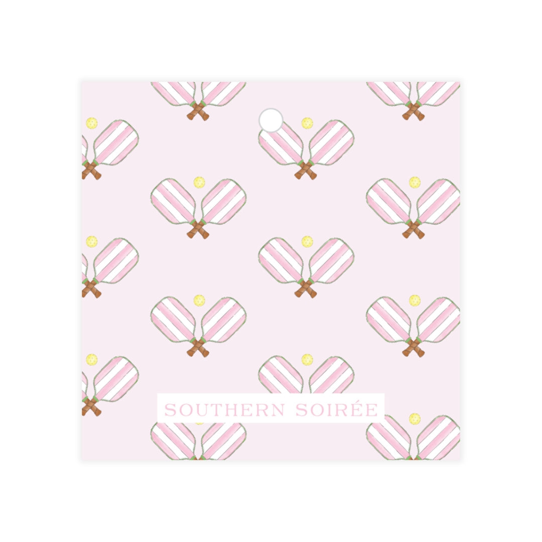 Pink Pickleball Gift Tag