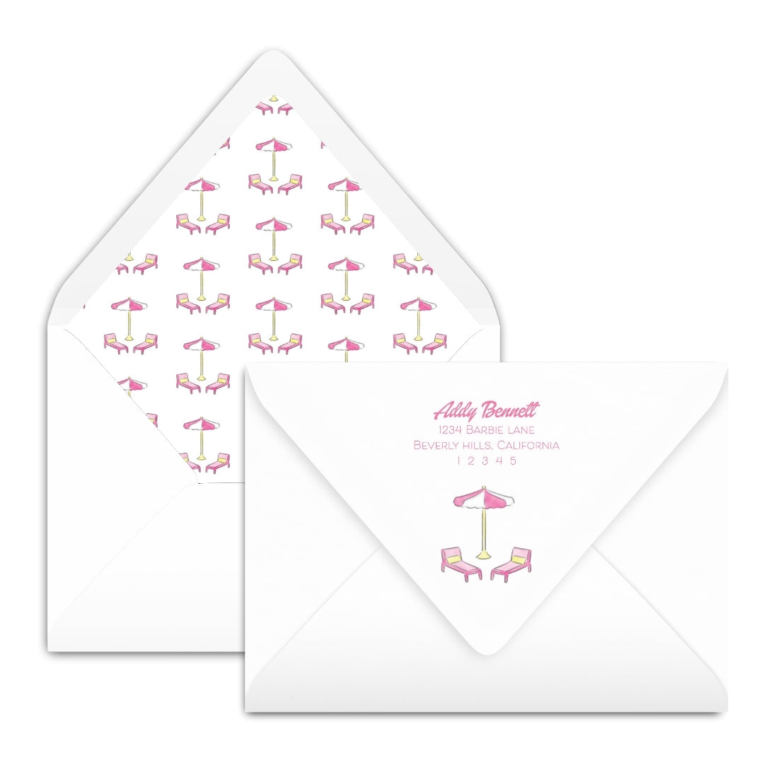 Dreamhouse Pool Party Invitation