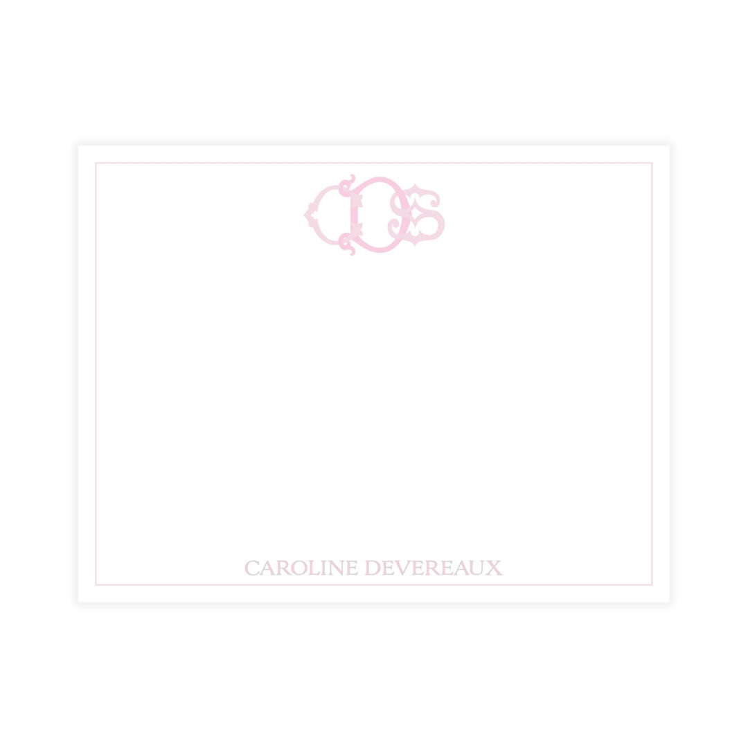 Antique Interlocked Monogram Notecard