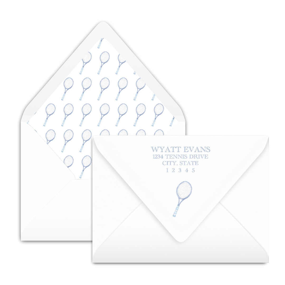 Tennis Racquet Notecard