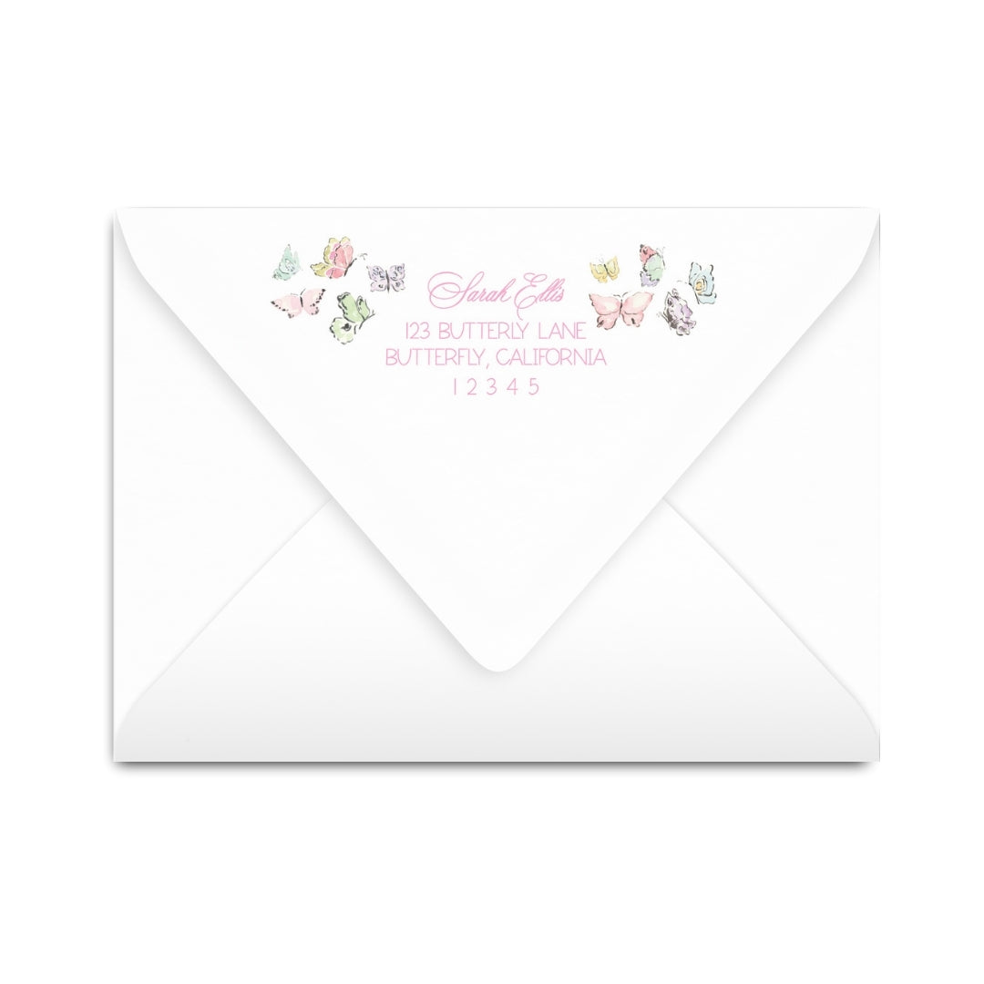 Butterfly Frame Notecard