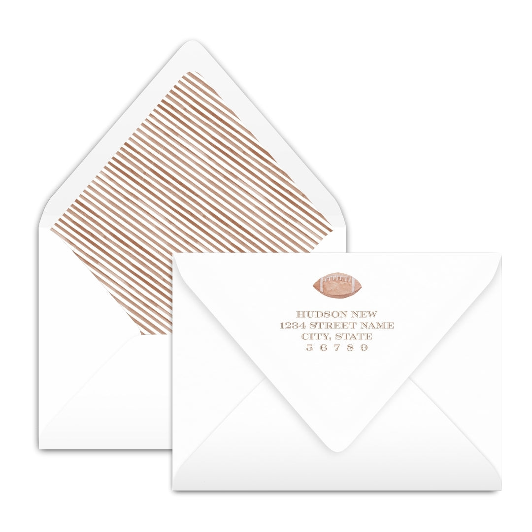 Football Notecard