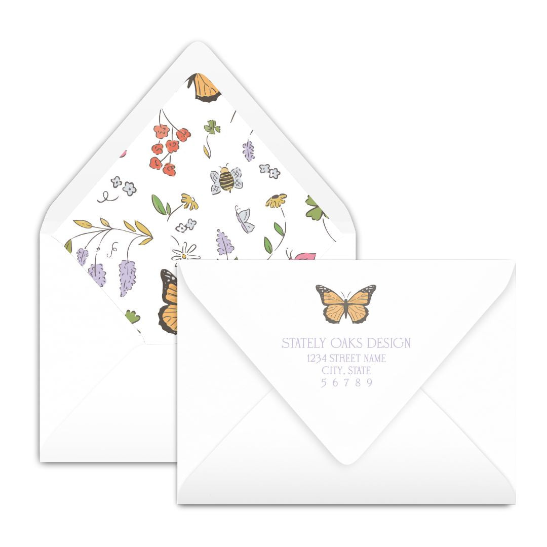 Butterfly Garden Notecard