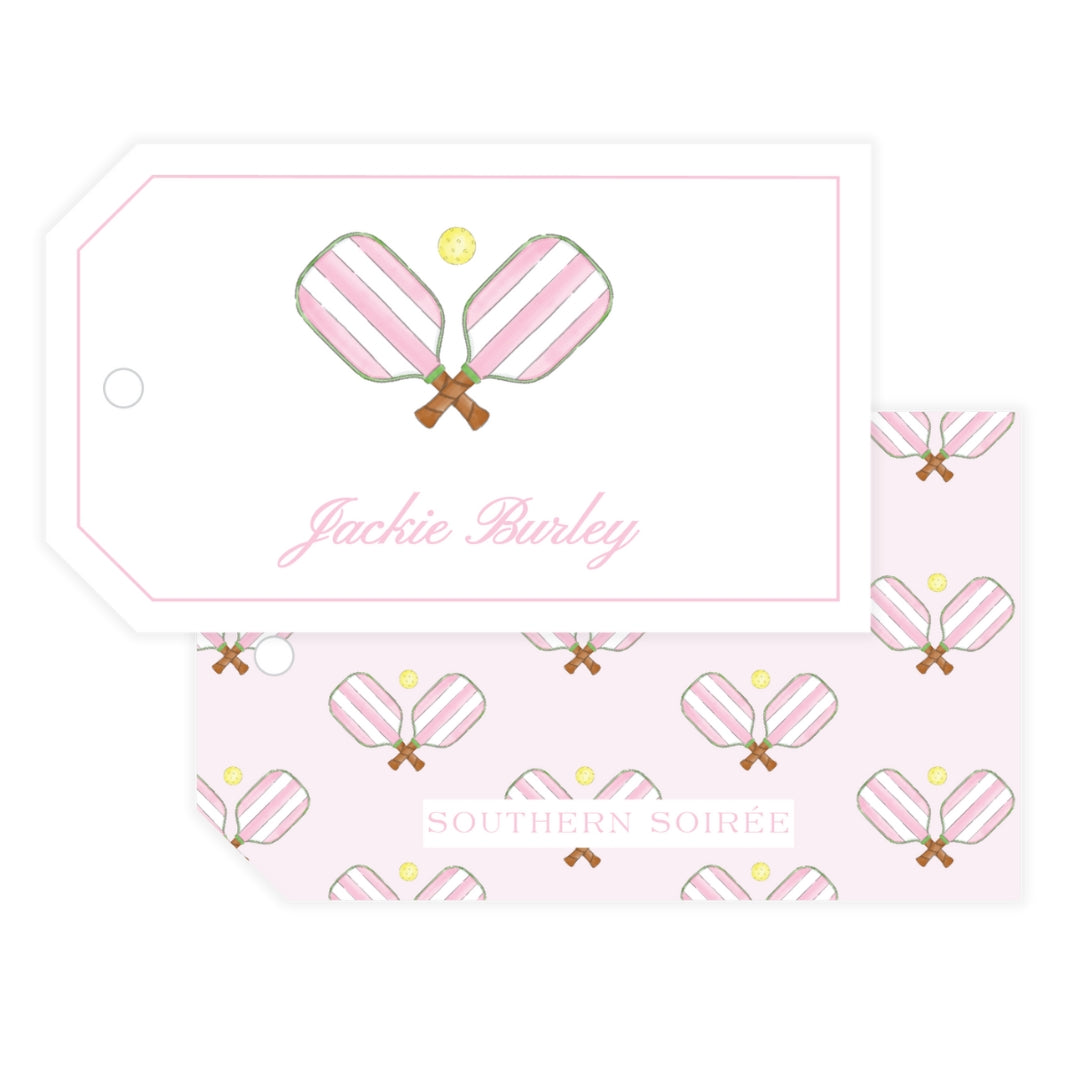 Pink Pickleball Gift Tag
