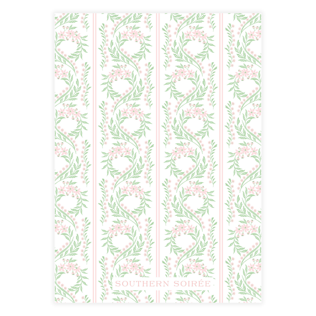 Chinoiserie Pink Block Invitation