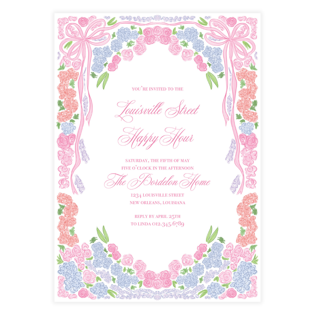 Full of Floral Invitation