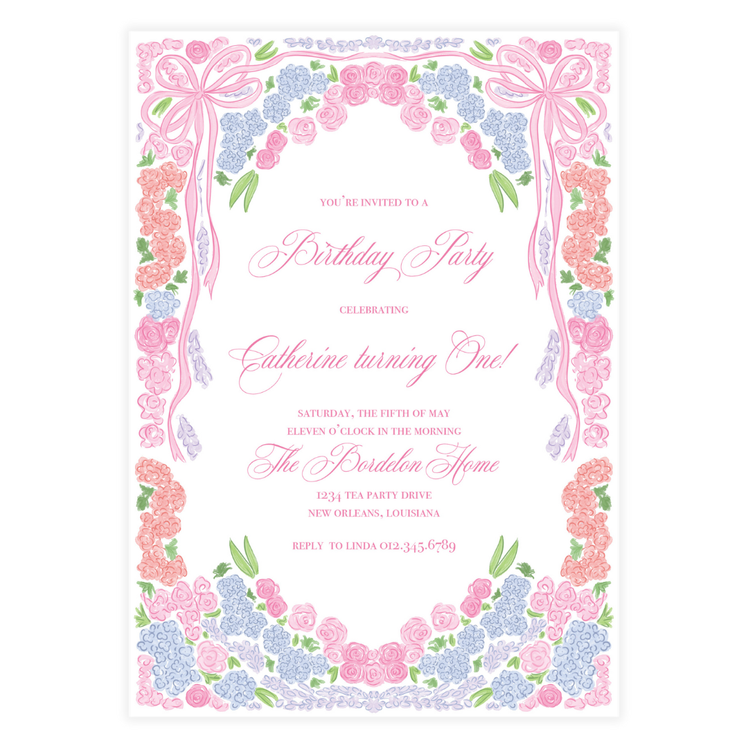Full of Floral Invitation