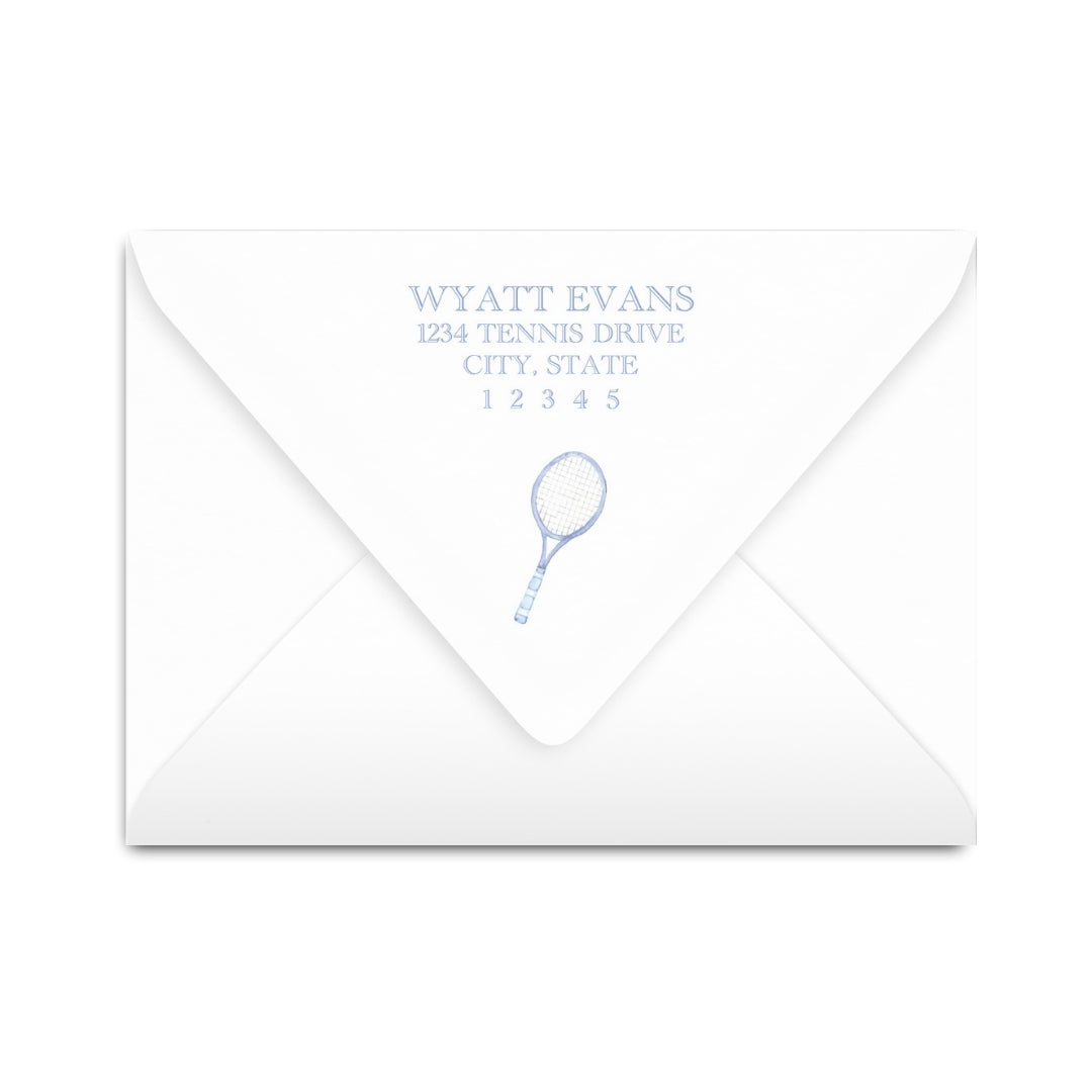 Tennis Racquet Notecard