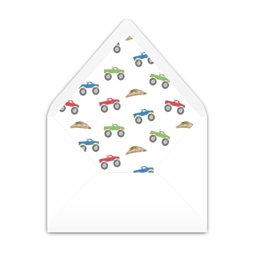 Monster Trucks Notecard
