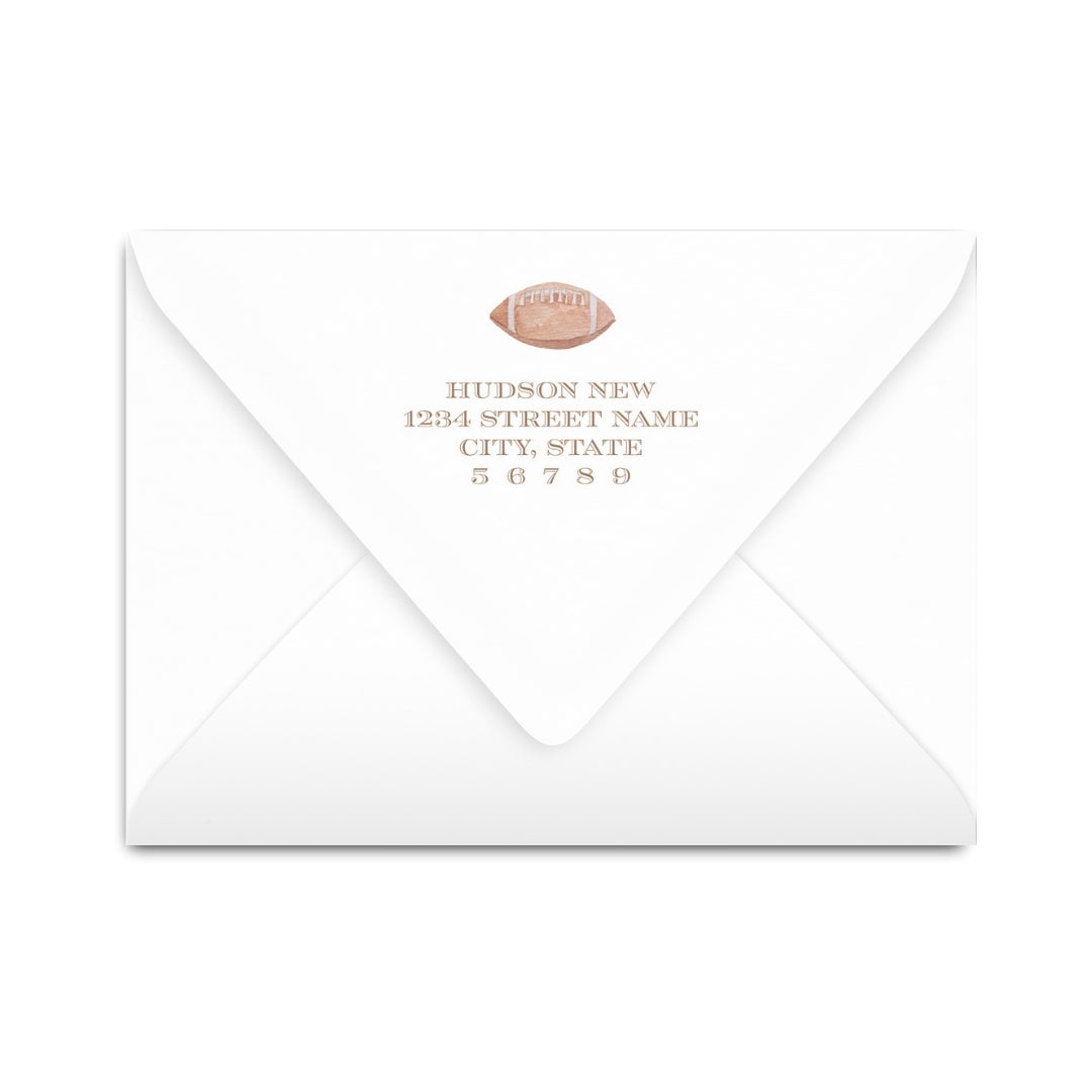 Football Notecard