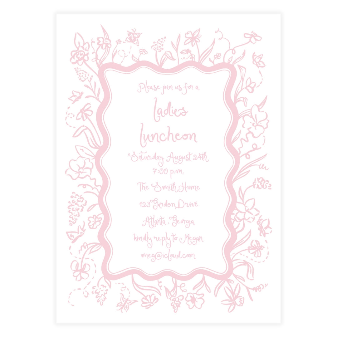 Floral Frame Invitation