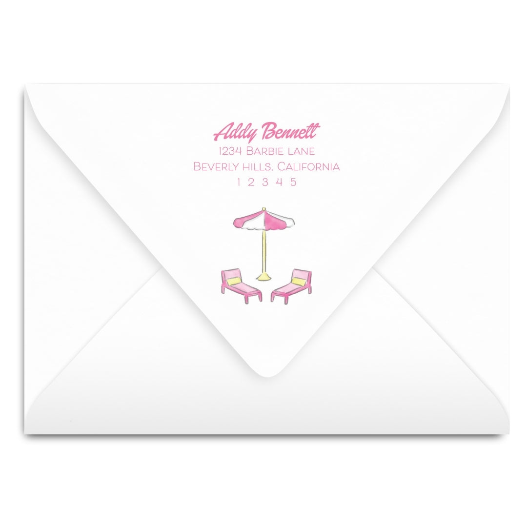 Dreamhouse Pool Party Invitation