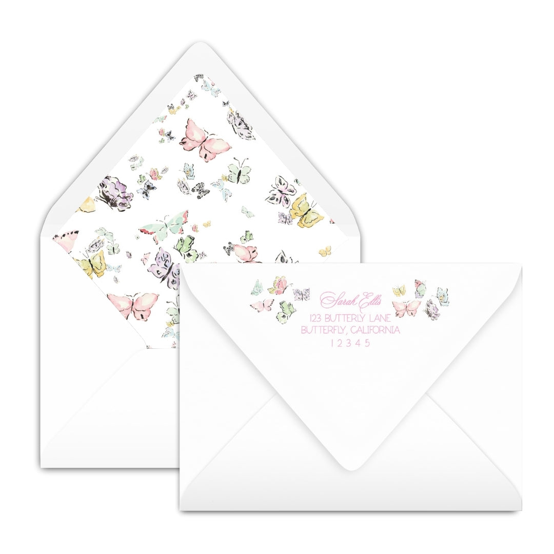 Butterfly Frame Notecard